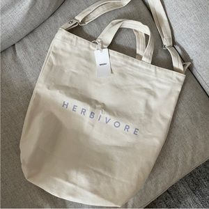 Baggu rare “herbivore” canvas bag. Brand new